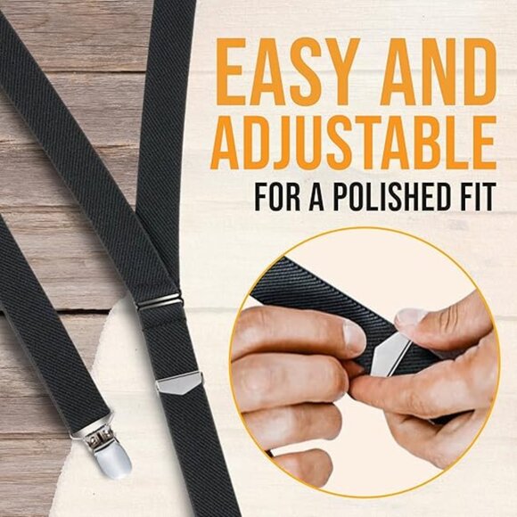 HOLD'EM Shirt Stay for Men Police Military Non Slip Clips - Black Y-style - Picture 4 of 7